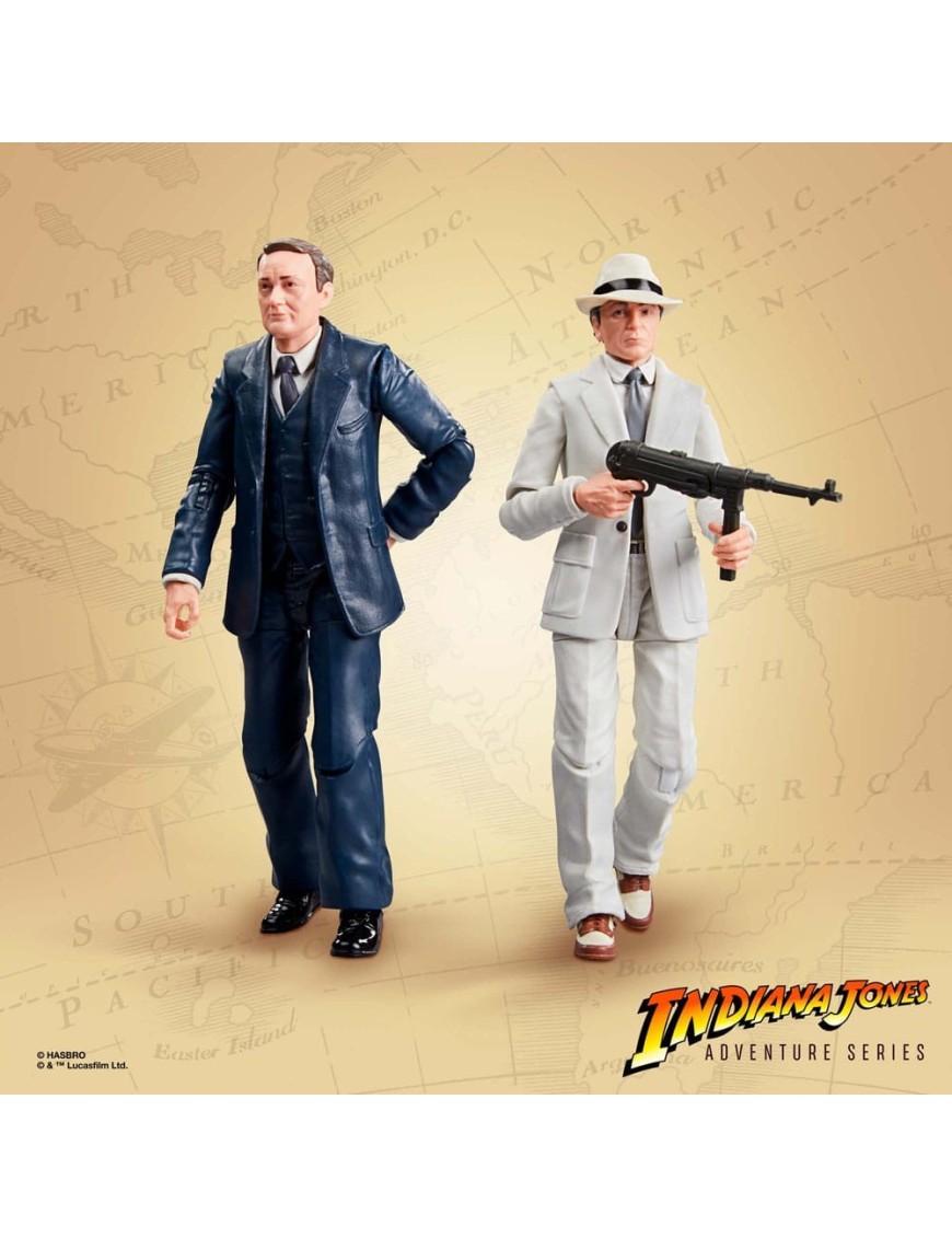 Hasbro Indiana Jones Adventure Series Indiana Jones Raiders of the Lost Ark Marcus Brody & René Belloq Ark Showdown