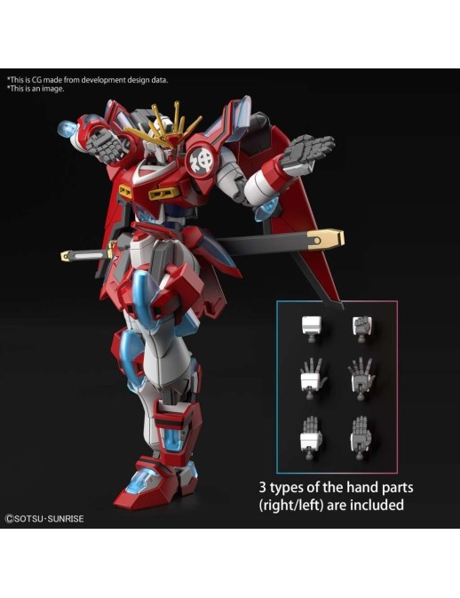 Bandai High Grade HGGBM 1/144 Mobile Suit Gundam SBG-E01 Shin Burning Gundam